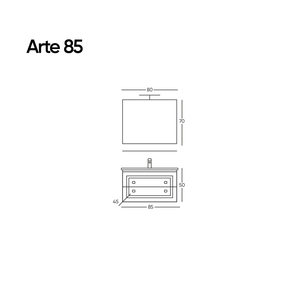 Arte 85 Beyaz Takım