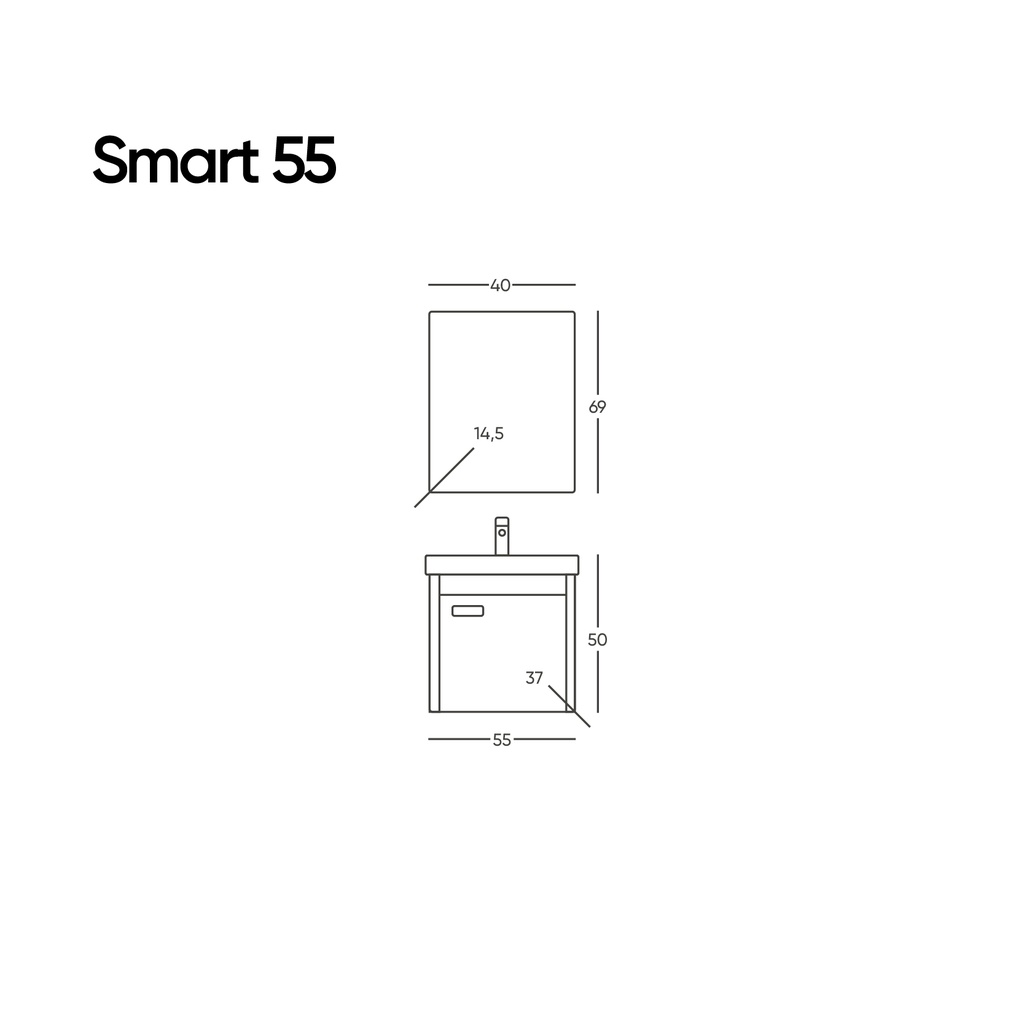 Smart 55 Antrasit Takım