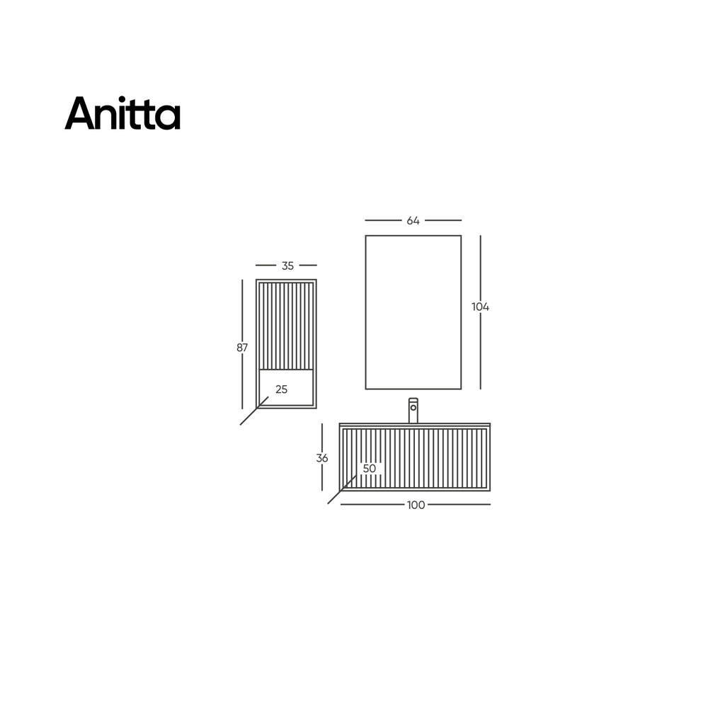 Anitta 100 Siyah Takım