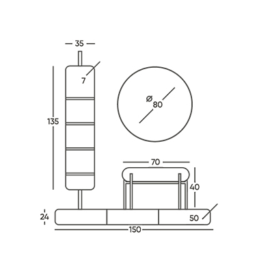 Tmg 150 Beyaz/Siyah Takım (Batarya Delikli) V2
