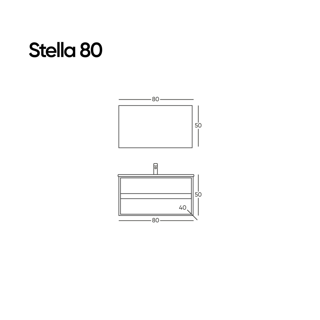 Stella 80 Kaya Gri Takım