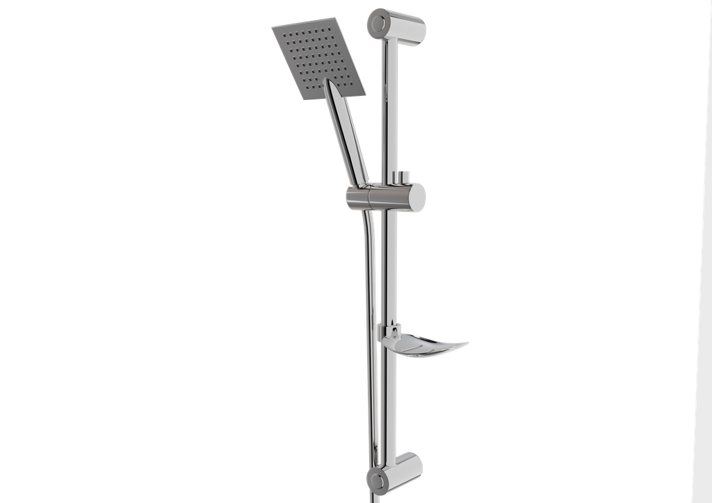 Cubic Sürgülü Duş Seti Krom 41160
