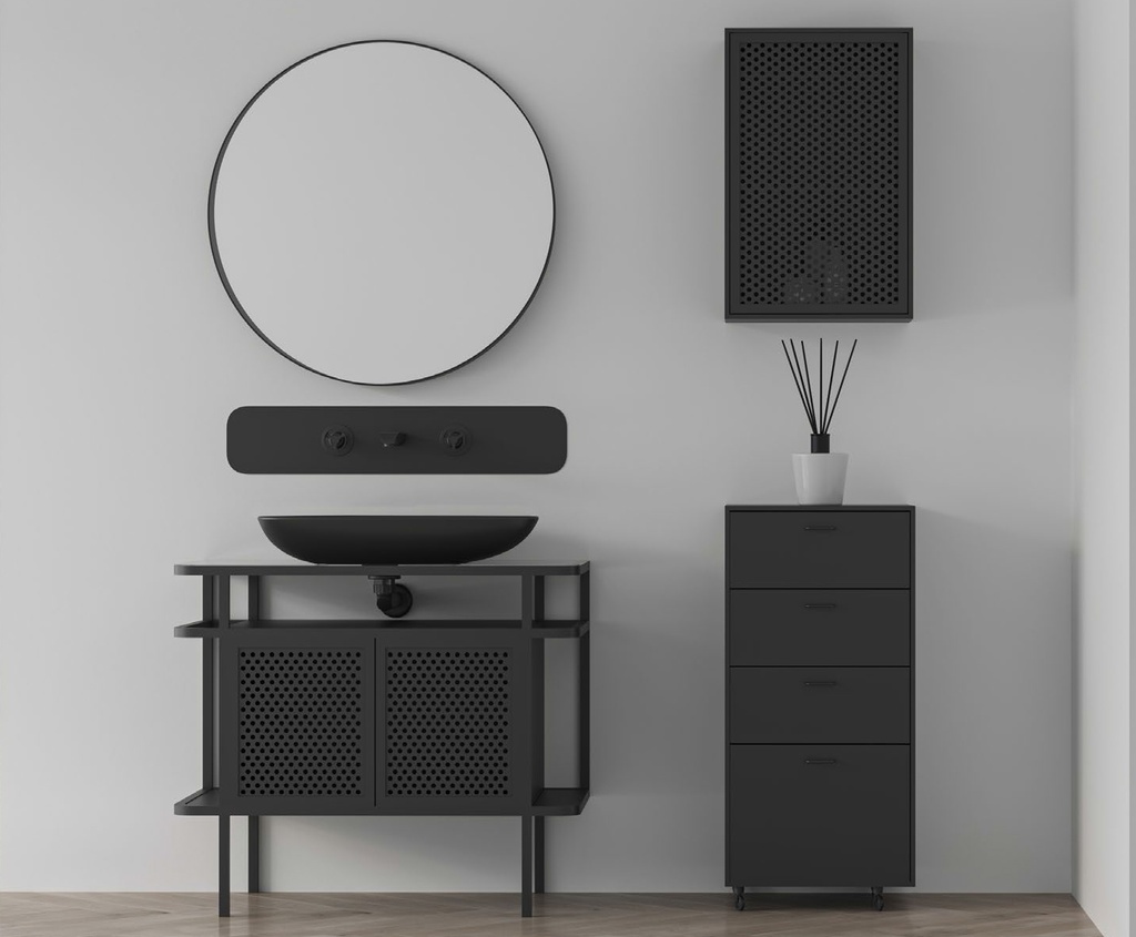 Pavo 87 Siyah Takım (Batarya Delikli.)