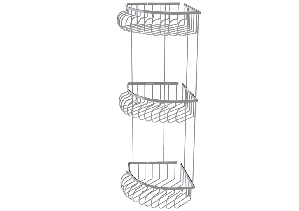 [10TBA.DEK.ÜKR.55203] Dekoratif Üçlü Köşe Raf 20X20 55203