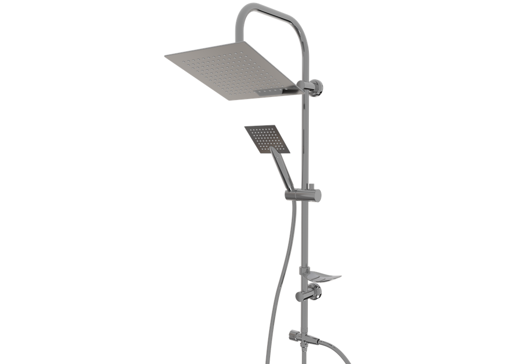 [10TDS.CUB.TAL.40160] Cubic Tall Duş Seti Krom 40160