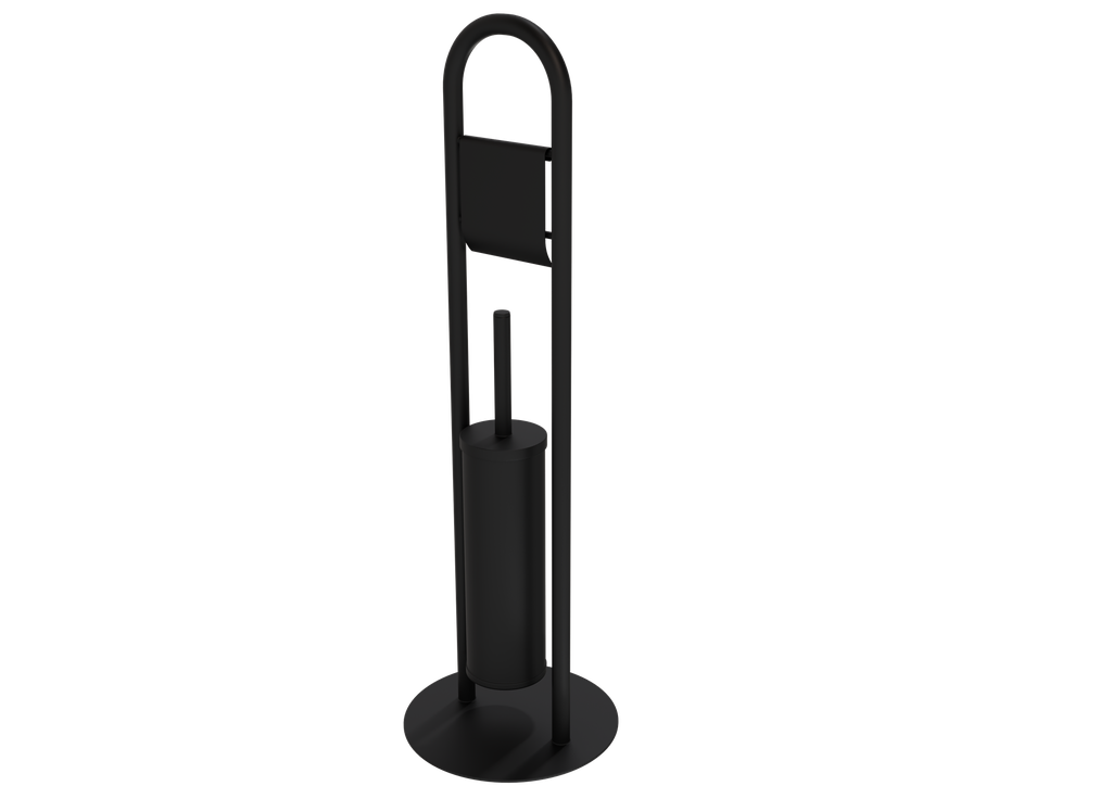 [10TWC.SET.AYK.58100-S] Ayaklı Wc Set U Tip Siyah 58100-S