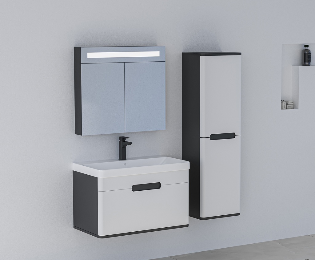 [CRN060VOTK.03L04B] Carina 60 Antrasit/Gri Takım