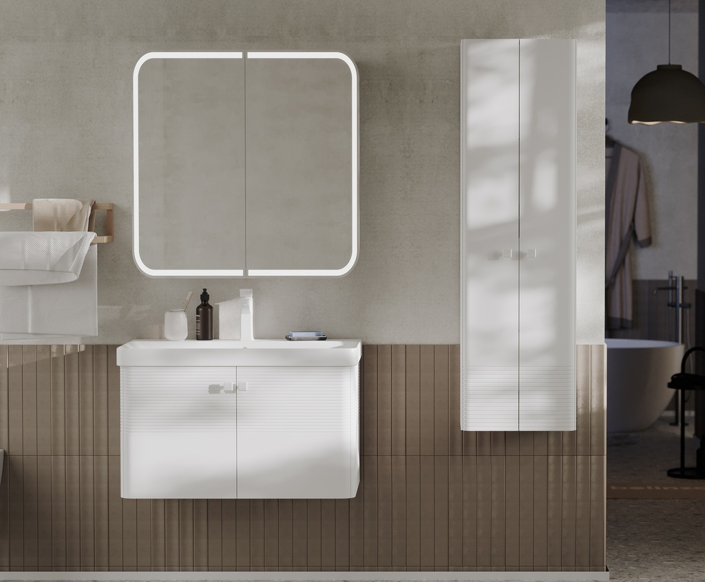 [CYP080VOTK.01B01B.V2] Calypso 80 Beyaz Takım (V2-Beyaz Lavabolu)